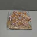 Soaoo 36 Pcs 7.9 Inch Gingerbread Snowflake Christmas Outdoor Decorations Large Hanging Christmas Ornaments Double Sided Xmas Plastic Decor for Xmas Tree Office Home Yard Porch Holiday