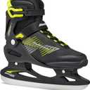 Bladerunner Ice by Rollerblade Igniter Men's Adult Ice Skates, Black and Lime (12)