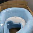 Baby Play Mat for Floor,1.3" Thick Elasti-Foam 50"50" Playpen Mat for Tummy Time,Water Repellent Soft Coral Velvet for Toddler,Infant,Kids,Non-Slip Backing Safe for Crawling(Light Blue)