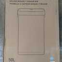 EKO Deluxe Mirage-T 50 Liter / 13.2 Gallon Touchless Rectangular Motion Sensor Trash Can, Matte Stainless Steel Finish