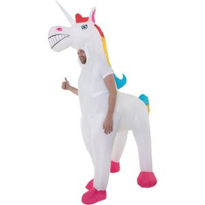 Adult Unicorn Inflatable Costume Magic Horse Fancy Dress Up Mens Womens Costumes