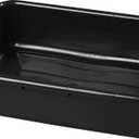 Carlisle FoodService Products Bus Box, Plastic Tub for Bussing Dishes in Commercial Restaurant and Kitchen, 5" x 20" x 15", 12 Count, Black