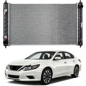 Engine Coolant Radiator Fit for Nissan Altima 2007-2018 2.5L 3.5L & Maxima 2009-2019 3.5L V6, Direct Fit Aluminum Radiator Automatic Transmission Replacement 21460JA00A CU2988