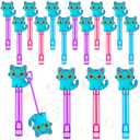 RoundFunny 24 Pcs Blue Cat Mini Bubble Wands Party Supplies Favors Decorations Kawaii Bubbles Sticks Wands for Fan Meeting Anime Theme Birthday Party Goodie Gift Bag Outdoor Activity