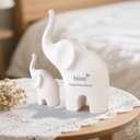 Gifts for Mom: 5.5 Elephant Mama and Baby Figurine - Mom Birthday Gifts from Daughter or Son - Elephant Gifts for Mothers Day and Christmas Keepsake Decor