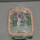 ZOCONE 4 Pcs 4 Size Square Embroidery Hoops, ABS Plastic Embroidery Hoops Cross Stitch Hoops Embroidery Frames for Sewing, Needlework, Embroidery Projects (Size-3", 4.3", 6.5", 8.7")