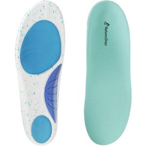 250+ lbs Plantar Fasciitis Arch Support Insoles for Men Women, Flat Feet Orthotic Insert, Work Boot Memory Foam Insoles, Shock Absorbing Cushion Shoe Insoles for Foot Pain Relief Men 9-11 1/2, Women 11-13 1/2