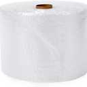 Amazon Basics Bubble Wrap for Moving, Packing, Shipping and Storage, Perforated Protective Cushioning for Fragile Items, 12-inch x 175-ft Long Roll, Small 3/16", Clear