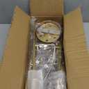 ASGYISA 6-Lights Semi Flush Mount Ceiling Light Fixture Gold Modern Matte Sputnik Chandelier Vintage Ceiling Lamp Farmhouse for Kitchen Bedroom Dining Room Living Room with E26 Bulb Base