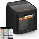 13 QT Large Air Fryer Toaster Oven Combo with Rotisserie 12-in-1, 17.54 x 13.27 x 13.97 inches