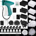 Chumia 3576 Pcs Tagging Guns for Clothes Labels Attacher Stitch Guns for Clothing with 3000 Barbs, 5 Needles and 100 Price Tags, Sewing Kit for Retail Stores, Garage Yard Sales(Black, White)