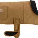 Carhartt Firm Duck Insulated Dog Chore Coat, Durable Weather Resistant Jacket for Cold and Windy Conditions, PFAS Free (Carhartt Brown), Large