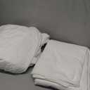 Whitney Home Textile White Duvet Cover Set Twin Size - 2 Piece Luxury Soft Cooling Duvet Cover , Breathable Washed Brushed Microfiber, Comforter Not Included