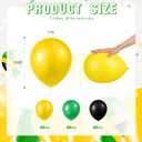 Sratte 120 Pcs Juneteenth Day Balloons Jamaica Latex Balloons Bulk 12 Inch Black Yellow Green Decor for Black History Month Independence Freedom Day Decorations Birthday Party Favors