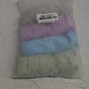 Molasus Women's Cotton Underwear High Waisted Full Coverage Ladies Panties, Size: Medium