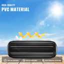Boat Fenders 4 Pack 10 x 28 Inches Ribbed Center Hole Boat Fenders Bumpers for Docking, Comes with 4 Lines and Pump to Inflate