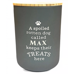 History & Heraldry Personalised Dog Treat Jar - Max