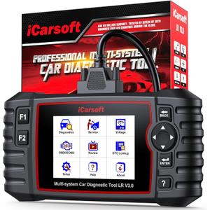 iCarsoft LR V3.0 2026 Version Bidirectional OBD2 Scanner for Most Land Rover/Jaguar from 1996-2023 Full Systems 37 Service Diagnostic Scan Tool Graphic Data Car Code Reader with Lifetime Free Update
