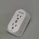 LENCENT 2 Prong Surge Protector Power Strip with USB Ports,2 Prong to 3 Prong Grounding Outlet Adapter,Multi Plug Wall Outlet with 6 Outlets 3 USB,Wall Plug Extender for Non Grounded Older House
