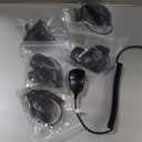 SAMCOM Speaker Mic for Two Way Radios, 2 Pin K Type Walkie Talkies Shoulder Mic with Reinforced Cable, 2-Way Radio Handheld/Wearable Microphone for FPCN30A FPCN10A Radio, 6 Pcs, Black