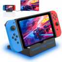 Switch Dock for Switch/Switch OLED, Portable Switch Docking Station for TV with 4K HDMI/Type-C Port/USB 3.0 Port, Replacement for Official Switch Dock