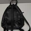 RAVUO Sling Bag for Women, Anti Theft Small Crossbody Backpack Purse Fashion PU Leather Ladies Convertible Daypack (Black)