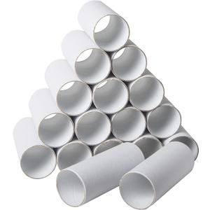 30 Pack Craft Rolls - Thick Cardboard Tubes for Crafts - Round Cardboard Tubes - Craft Tubes - Craft Round Tubes - Paper Tube for Arts & Crafts - 1.57 x 3.9 Inches - White