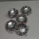 5 Pack 4 Inch Twist Knotted Wire Wheel Brush for Angle Grinder with 5/8 Inch-11 Threaded Arbor - 0.02 Inch Carbon Steel Wire for Heavy-Duty Conditioning for Various Metals