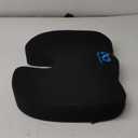 Everlasting Comfort Doctor Recommended Memory Foam Seat Cushion for Office Chairs & Car Seat - Ergonomic Office Desk Accessories for Tailbone Pain Relief, Sciatica & Back Support (Black)
