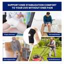 Galvaran Knee Brace for Meniscus Tear:Adjustable Knee Support for Maximum Knee Pain,Side Stabilizers for Injury or Surgery Recovery - Men and Women