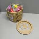 45 Pcs Wooden Play Food for Kids Kitchen, Pretend Cutting Fruit Vegetable Toys with Storage Bucket, Montessori Gift for 3 4 5 6 Year Old Boys Girls