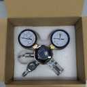 High Pressure CO2 Regulator Dual Gauge Keg Regulator 0-120PSI Output Pressure Regulator for Kegerator - CGA 320 Beer Regulator, 7/16-20 UNF Thread Fittings, Keg Regulator for Beer, Soda