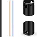 VIHOSE 36 Inch Ceiling Fan Downrod with Extension Cord 3 ft Black Downrod for Ceiling Fan 1 Inch Outside Diameter Not Threaded Suitable for a Wide Range of Fans