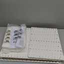 SONGMICS Laundry Hamper with Lid, 23.8 Gallon (90 L) Synthetic Rattan Clothes Laundry Basket with Lid and Handles, Foldable, Removable Liner, Cloud White ULCB51WT