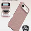 ORNARTO Vortuxe for iPhone Air Case 6.5" | 2X MIL-STD Protection | Camera Control Button | Compatible with MagSafe | Sleek Aesthetic Liquid Silicone Phone Cover for iPhone 17 Air 2025 | Latte