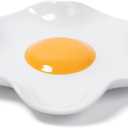 Fried Egg Ceramic Spoon Rest for stove top and kitchen counter | Large and Dishwasher-Safe Sponge holder | Home & kitchen decor | Kitchen Gifts for women | House warming gifts new home