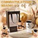 Sliner 4 Pcs Graduation Gifts 2026 for Her or Him, Stuffed Graduation Bear 11oz Ceramic Grad Mug Greeting Card with Bag, End of Year Gifts(Grad)