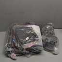 Dog Play Pen Indoors, Puppy Playpen with Cover for Small Dogs & Cats, Puppy Playpen with Gate, Indoor & Outdoor Dog Fence with Thickened Fabric