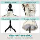 SereneLife Female Torso Mannequin Display - Sturdy and Durable, Adjustable Dress Form (52-64"), Lightweight, Easy-to-Assemble, Stable Tripod Stand, Smooth Surface for Retail Clothing Display