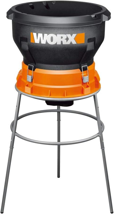 Worx 13 Amp Electric Leaf Mulcher, Leaf Shredder with High-Compression Mulching, Powerful & Compact Yard Waste Shredder, Corded, WG430