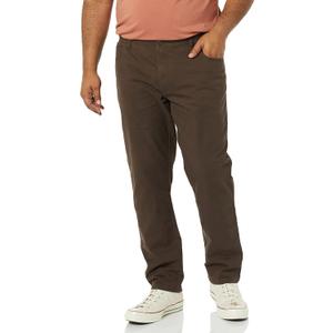 Amazon Essentials Men's 5-Pocket Comfort Stretch Chino Pants (Brown)