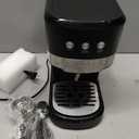 Gourmia 15-Bar Espresso Maker with Powerful Frothing Wand with 1.2L Removable Water Reservoir, Black