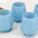 Wine2Go Diamond Silicone Wine Glasses 9oz, Pack 2