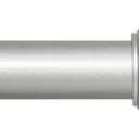Kenney Nicholas Twist & Fit No Tools Tension Curtain Rod, 28 to 48 Inch Brushed Nickel Silver Extendable Rod, Easy Install
