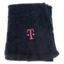 New T-Mobile Tuesdays Embroidered T Black Blanket Throw 41” x 53”