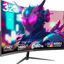 Gawfolk 32 inch Gaming Monitor 1800R Curved Computer Monitors 165HZ / 180HZ PC Monitors VA Screen for Home, Office and Dormitory, FHD 1080P Computer Monitor Support HDMI & DP