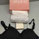 HOFISH 3PACK Full Bust Seamless Nursing Maternity Bras 3Pack Black, Grey, Elegant Pink Small