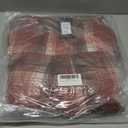 Women's Sherpa Lined Jackets Sherpa Turn-Down Collar Warm Winter Fleece Flannel Jacket for Women Trendy (X-Large, Orange/White)