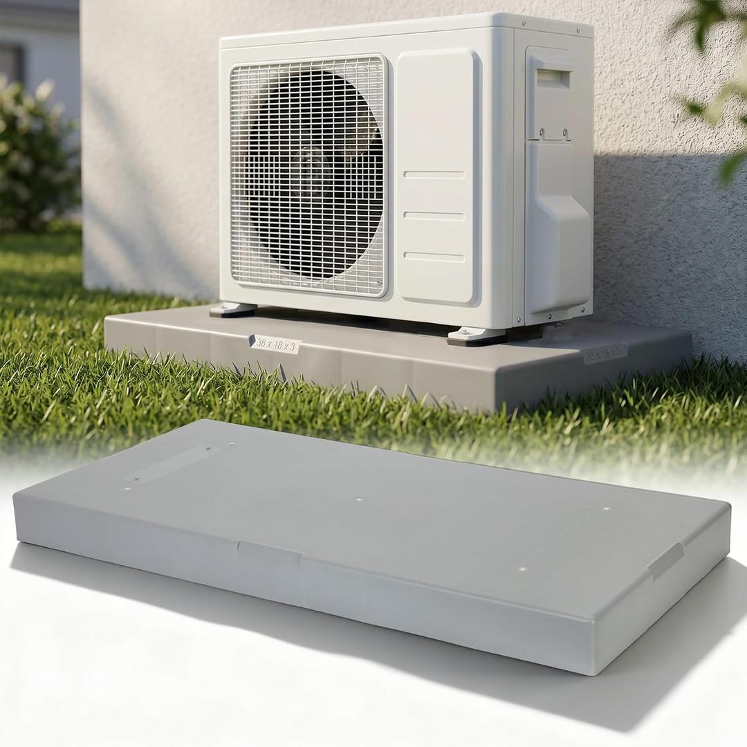 Mini Split Condenser Pad for Ductless, 38" x 18" x 3" Mini Split Pad