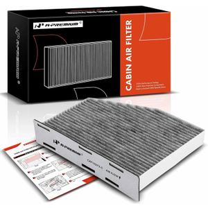 A-Premium Cabin Air Filter with Activated Carbon Compatible with Volkswagen Jetta, Passat, Golf, Tiguan, Beetle, CC, Eos, GTI, Rabbit & Audi A3 Quattro, Q3 Quattro, TT Quattro